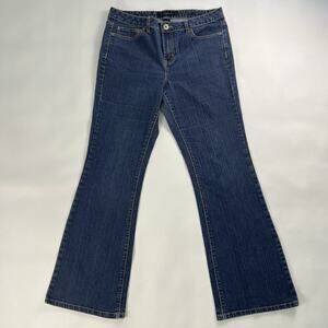 Calvin Klein Women’s Medium Wash Blue Jeans Flare Fit Boot Cut 5 Pockets Sz.12